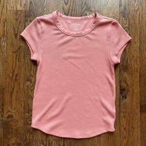 American Eagle Outfitters Salmon Waffle Knit Tee | Size M | Short Sleeve Top